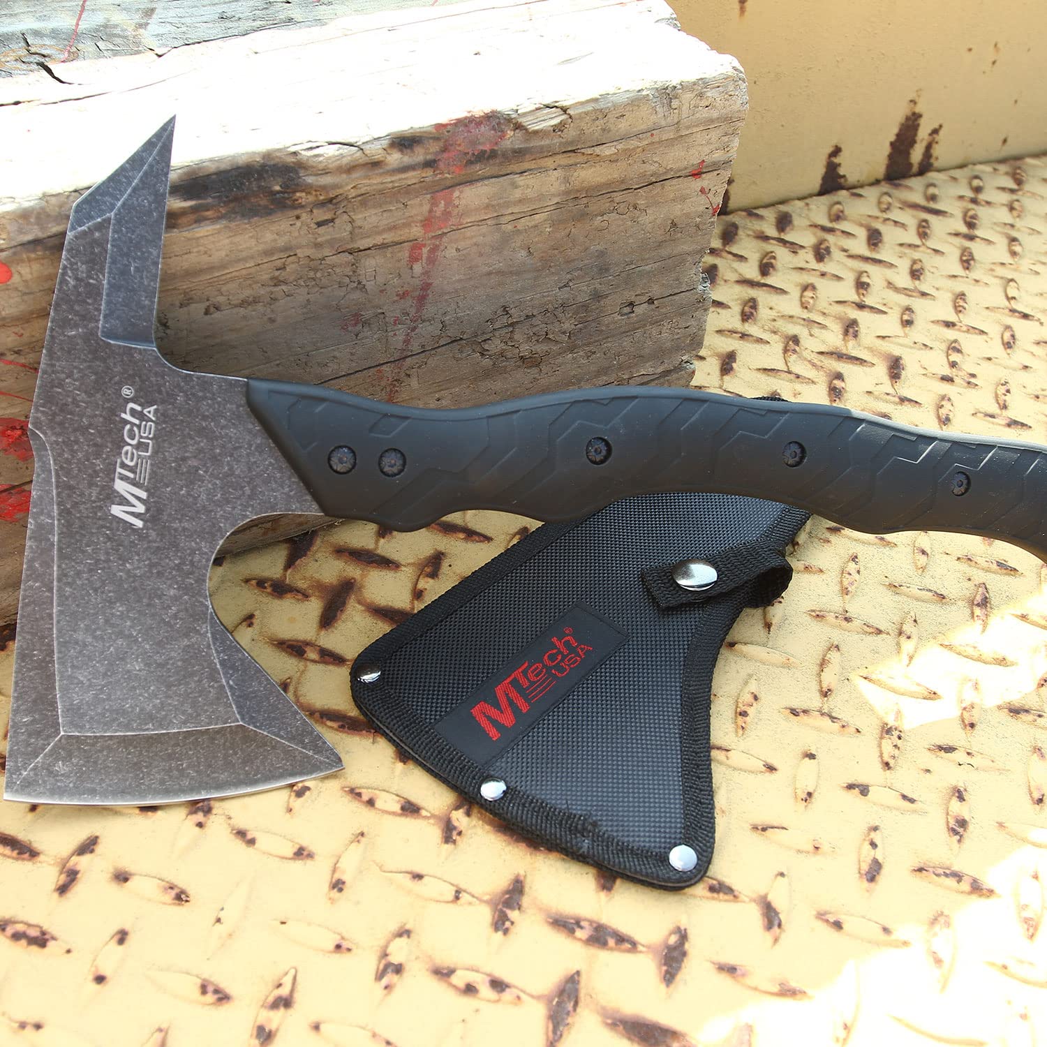 Amazon.com: MTECH USA MT-AXE13T Axe, Stonewashed Blade, Black